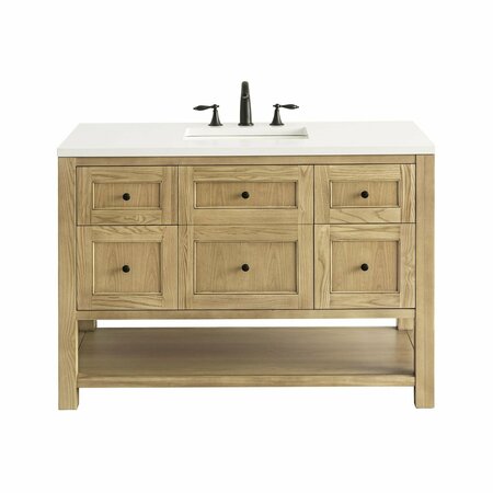 JAMES MARTIN VANITIES Breckenridge 48in Single Vanity Cabinet, Light Natural Oak 330-V48-LNO